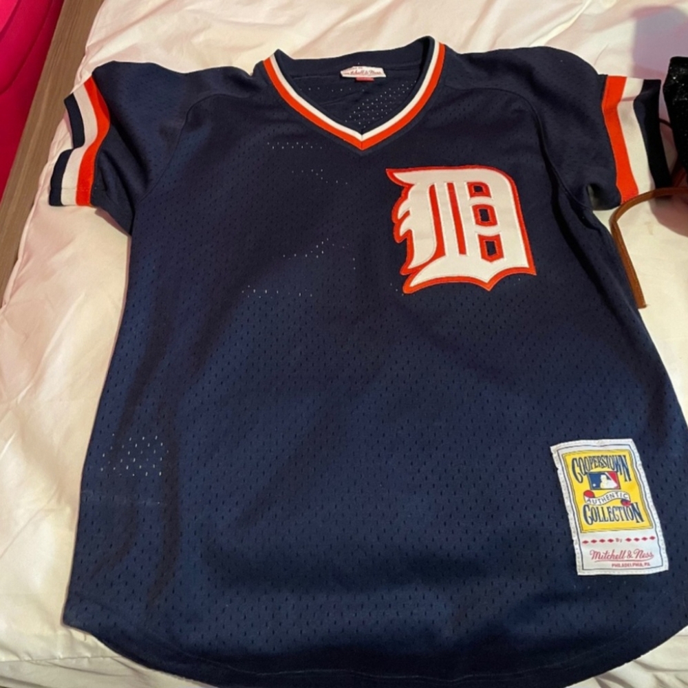 Detroit Tigers Navy Blue Baseball Jersey